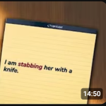 My father threatened to slash my throat with a knife 17 times