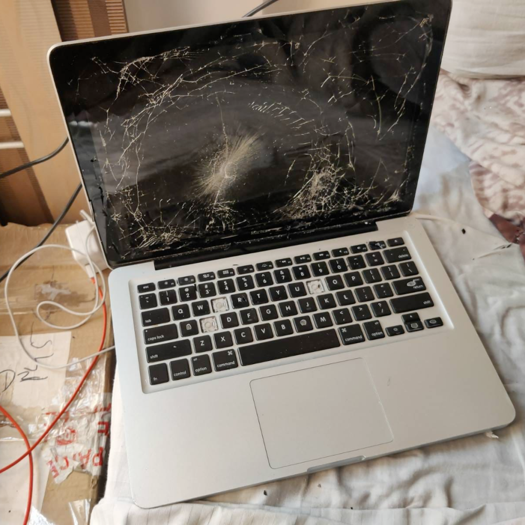I learned computer repair to rebuild this MacBook and then my father smashed it to pieces with a hammer in front of me