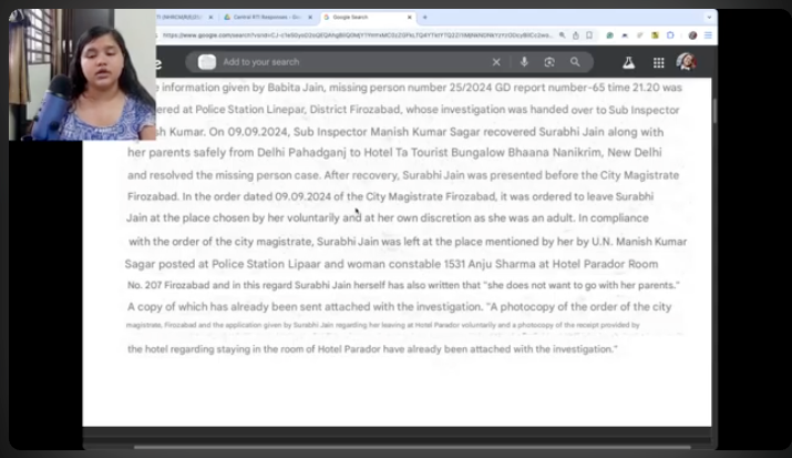 Corrupt male police act as women’s officers, refuse RTIs and protect abusers!